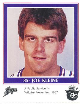 1986-87 Sacramento Kings Smokey #NNO Joe Kleine Front