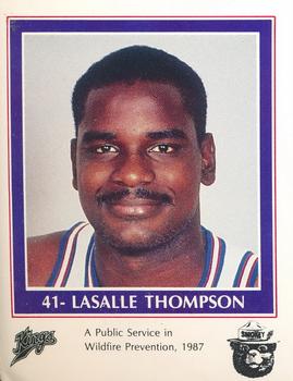 1986-87 Sacramento Kings Smokey #NNO LaSalle Thompson Front