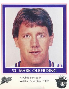 1986-87 Sacramento Kings Smokey #NNO Mark Olberding Front