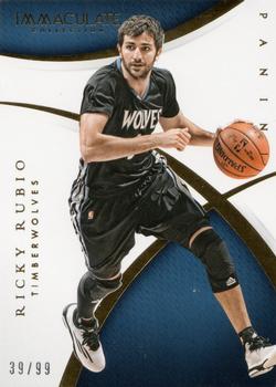 2014-15 Panini Immaculate Collection #44 Ricky Rubio Front