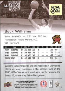 2014-15 Upper Deck NCAA March Madness - Sepia #BU-1 Buck Williams Back