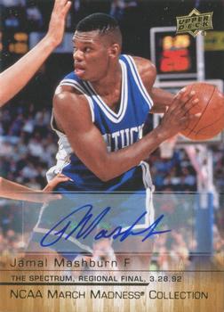 2014-15 Upper Deck NCAA March Madness - Gold Foil Autographs #JM-1 Jamal Mashburn Front