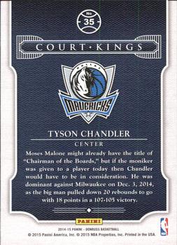2014-15 Donruss - Court Kings #35 Tyson Chandler Back