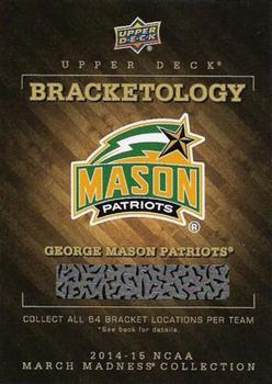 2014-15 Upper Deck NCAA March Madness - Bracketology #NNO George Mason Patriots Front