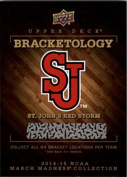2014-15 Upper Deck NCAA March Madness - Bracketology #NNO St. Johns Red Storm Front