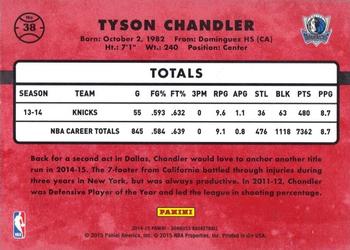 2014-15 Donruss - Press Proofs Gold #38 Tyson Chandler Back