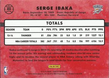 2014-15 Donruss - Press Proofs Gold #80 Serge Ibaka Back
