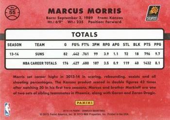 2014-15 Donruss - Swirlorama #55 Marcus Morris Back