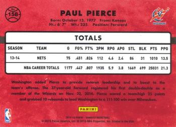 2014-15 Donruss - Swirlorama #158 Paul Pierce Back