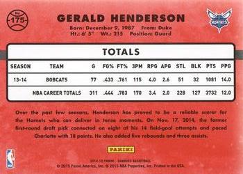 2014-15 Donruss - Swirlorama #175 Gerald Henderson Back
