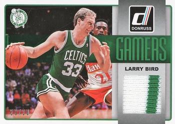 2014-15 Donruss - Gamers Jerseys Prime #12 Larry Bird Front