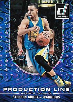 2014-15 Donruss - Production Line Assists Swirlorama #6 Stephen Curry Front