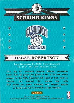 2014-15 Donruss - Scoring Kings Press Proofs Blue #40 Oscar Robertson Back