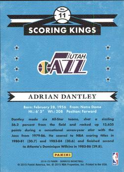 2014-15 Donruss - Scoring Kings Press Proofs Purple #11 Adrian Dantley Back