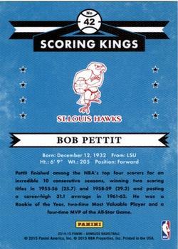2014-15 Donruss - Scoring Kings Stat Line Season #42 Bob Pettit Back