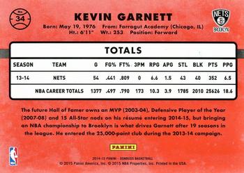 2014-15 Donruss - Stat Line Season #34 Kevin Garnett Back
