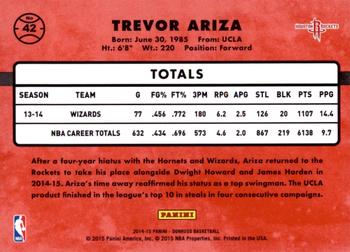 2014-15 Donruss - Stat Line Season #42 Trevor Ariza Back
