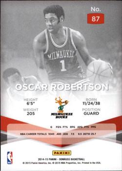 2014-15 Donruss - Elite Blue #87 Oscar Robertson Back