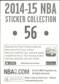 2014-15 Panini Stickers #56 Kyle Lowry Back