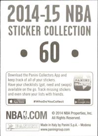 2014-15 Panini Stickers #60 Kyle Lowry Back