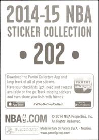 2014-15 Panini Stickers #202 Dirk Nowitzki Back