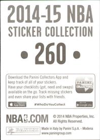 2014-15 Panini Stickers #260 Tiago Splitter Back