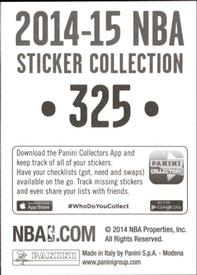 2014-15 Panini Stickers #325 Rudy Gobert Back