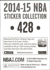 2014-15 Panini Stickers #428 Carmelo Anthony Back