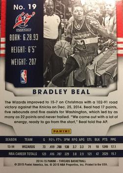 2014-15 Panini Threads #19 Bradley Beal Back