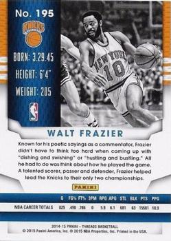 2014-15 Panini Threads #195 Walt Frazier Back