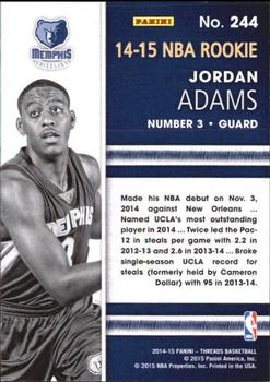 2014-15 Panini Threads #244 Jordan Adams Back