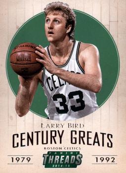 2014-15 Panini Threads - Century Greats #1 Larry Bird Front