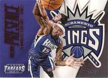 2014-15 Panini Threads - Inside Presence Century Proof Red #8 DeMarcus Cousins Front