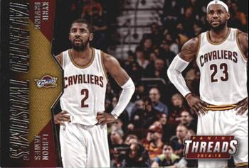 2014-15 Panini Threads - Talented Twosomes #11 LeBron James / Kyrie Irving Front