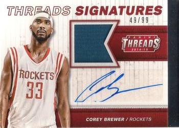 2014-15 Panini Threads - Threads Signatures #46 Corey Brewer Front