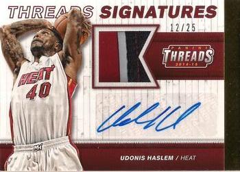 2014-15 Panini Threads - Threads Signatures Prime #30 Udonis Haslem Front