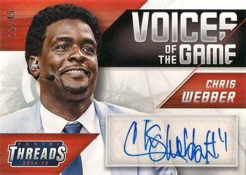 2014-15 Panini Threads - Voices of the Game #9 Chris Webber Front