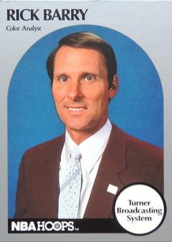 1990-91 Hoops - Announcers #NNO Rick Barry Front