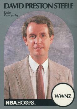 1990-91 Hoops - Announcers #NNO David Preston Steele Front