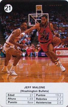 1988 Fournier NBA Estrellas #21 Jeff Malone Front