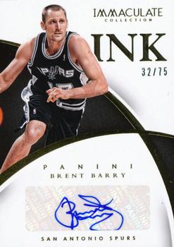 2014-15 Panini Immaculate Collection - INK #58 Brent Barry Front