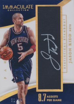 2014-15 Panini Immaculate Collection - Statistical Standouts Signatures #17 Jason Kidd Front