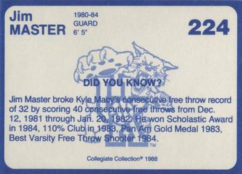1988-89 Kentucky's Finest Collegiate Collection #224 Jim Master Back