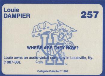 1988-89 Kentucky's Finest Collegiate Collection #257 Louie Dampier Back