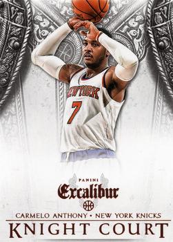 2014-15 Panini Excalibur - Knight Court #24 Carmelo Anthony Front