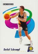 1991-92 Skybox Canadian Minis #22 Detlef Schrempf Front