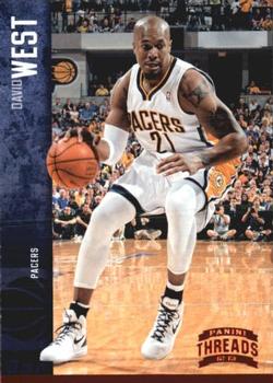2012-13 Panini Threads - Red Century Proof #53 David West Front