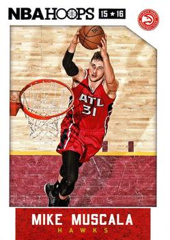2015-16 Hoops #16 Mike Muscala Front