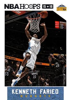 2015-16 Hoops #62 Kenneth Faried Front