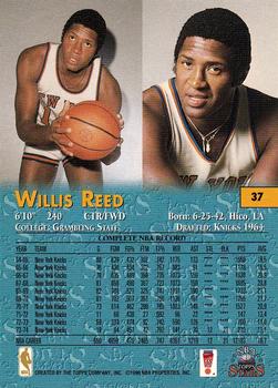 1997 Kenner/Topps Stars Starting Lineup Cards Classic Doubles #37 Willis Reed Back